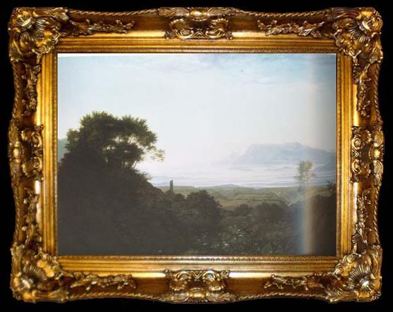 framed  Adrian Ludwig Richter Morning in Palestrina (mk10), ta009-2